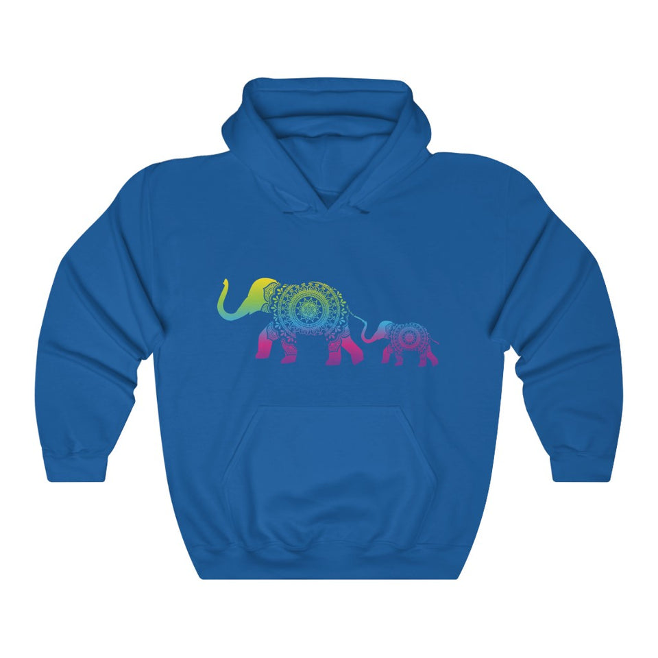 Mama and Baby Elephant! -  Heavy Blend™ Hooded Sweatshirt