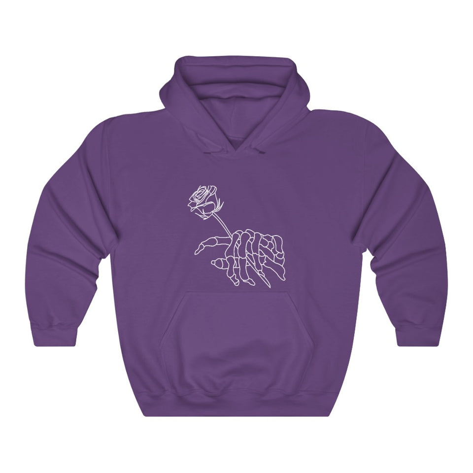 Skeleton and Rose Unisex Heavy Blend™ Hooded Sweatshirt