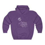 Skeleton and Rose Unisex Heavy Blend™ Hooded Sweatshirt