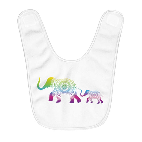 Elephant Fleece Baby Bib