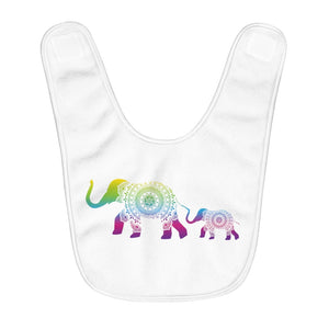 Elephant Fleece Baby Bib