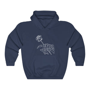 Skeleton and Rose Unisex Heavy Blend™ Hooded Sweatshirt