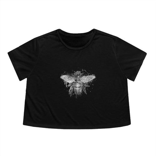 Bee  Crop Top - Women's Flowy Cropped Tee