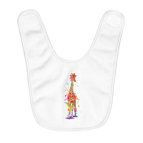 Giraffe Fleece Baby Bib