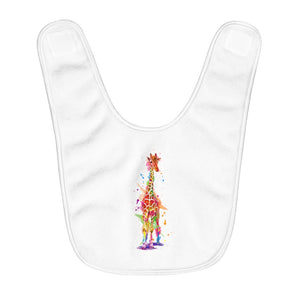 Giraffe Fleece Baby Bib