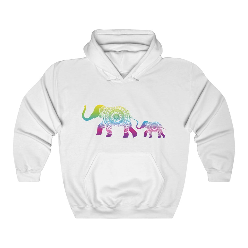 Mama and Baby Elephant! -  Heavy Blend™ Hooded Sweatshirt