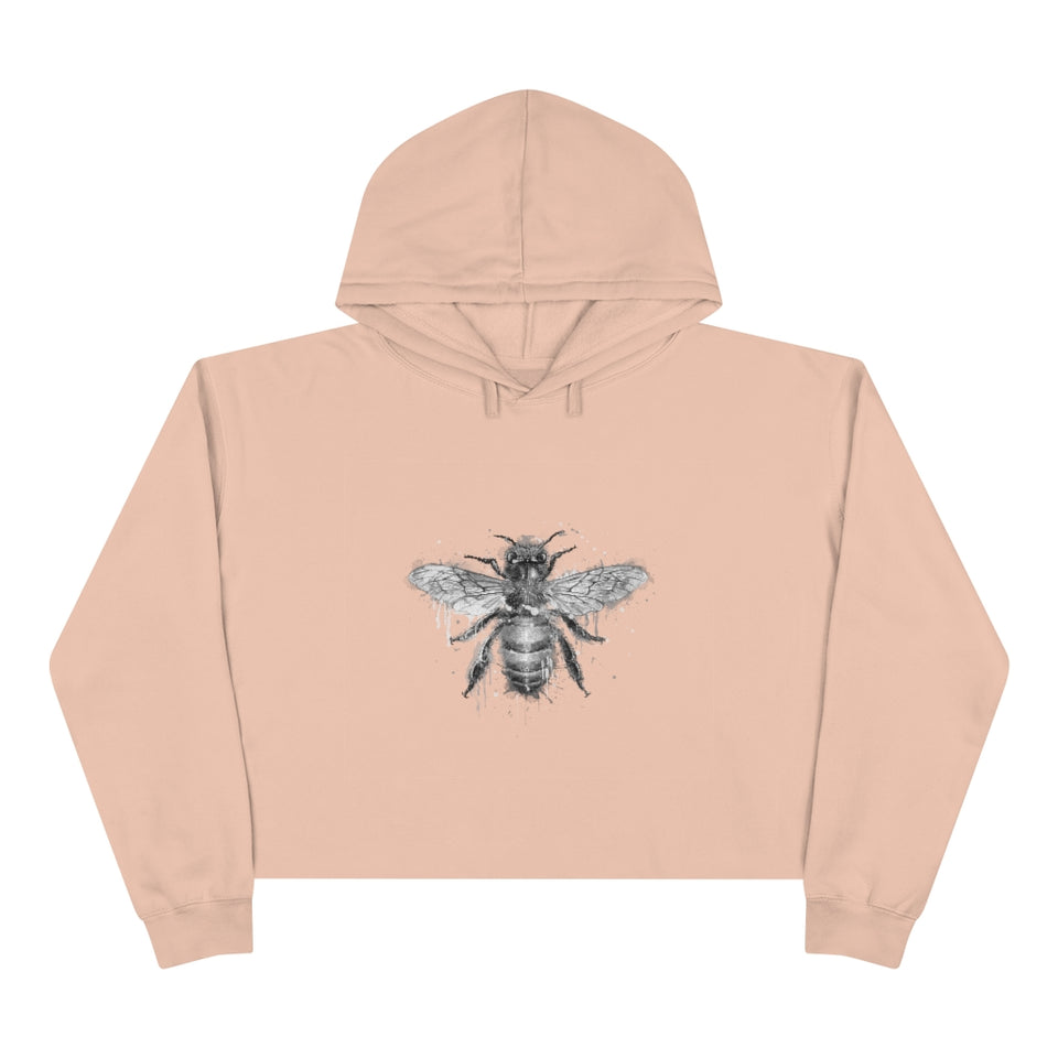 Bee Cropped Hoodie